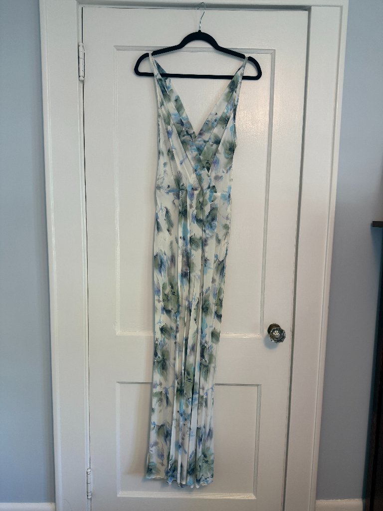 Bec + Bridge Corrine V Maxi Dress - Watercolor Floral - Size 10